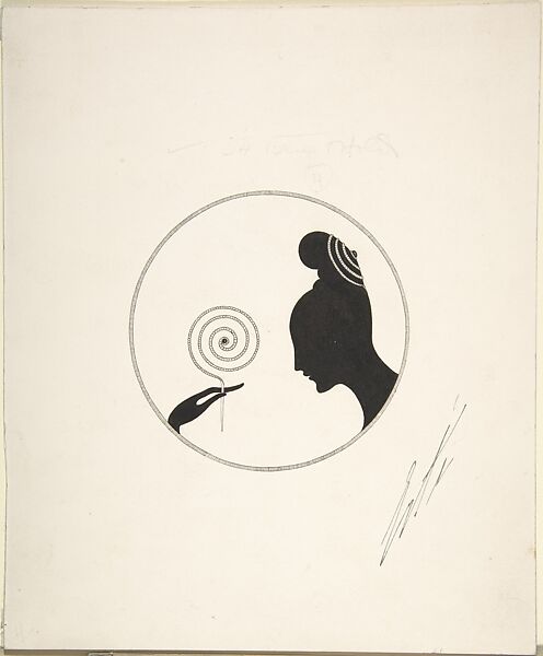Design for comb, 1921, Erté (Romain de Tirtoff) (French (born Russia), St. Petersburg 1892–1990 Paris), Pen and ink 
