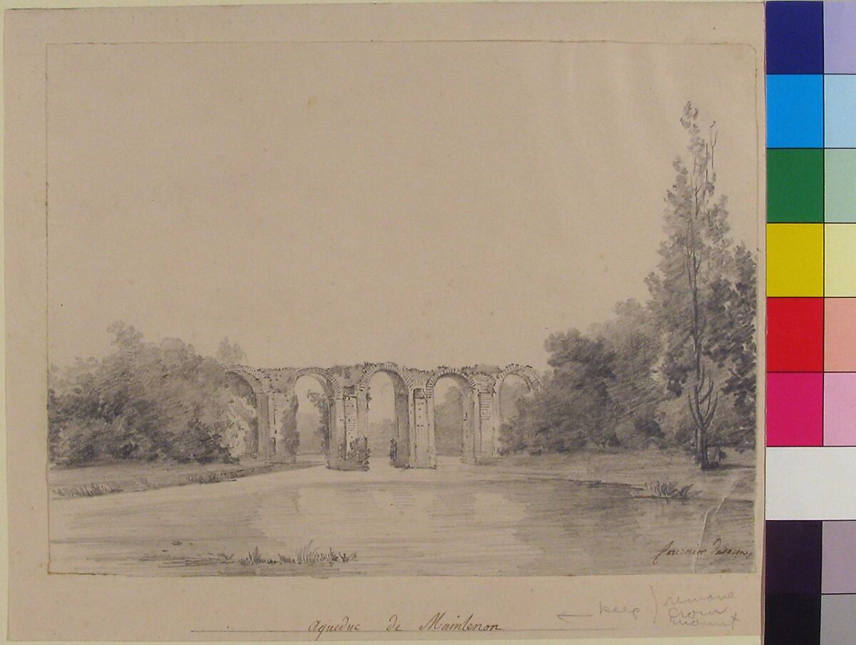 Aqueduc de Maintenon, Charles Fournier des Ormes (French, Paris 1777–1850 Paris), Graphite 