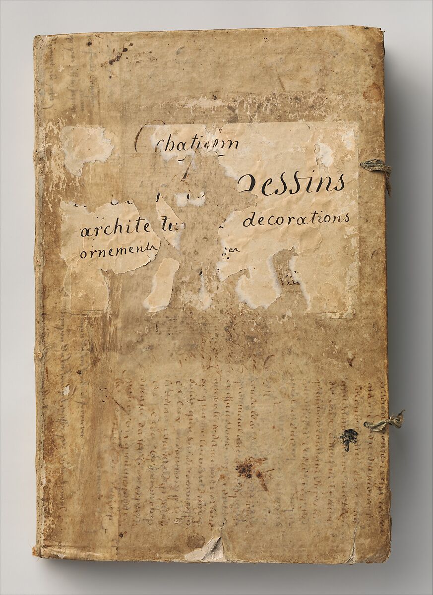 Scrapbook containing Drawings and Prints of Architecture, Interiors, Furniture and Other Objects, Attributed to André Marie Chatillon (French, Paris 1782–1859 Paris), Pen and black and gray ink, graphite, black chalk