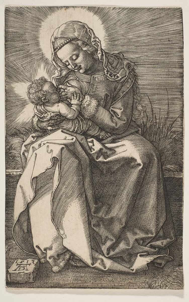 The Virgin Nursing the Christ Child, Albrecht Dürer (German, Nuremberg 1471–1528 Nuremberg), Engraving 