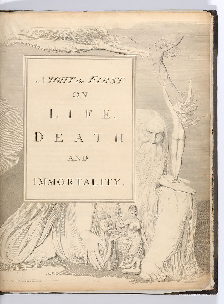 The Complaint and the Consolation; or, Night Thoughts, William Blake (British, London 1757–1827 London), Illustrations: etching and engraving 