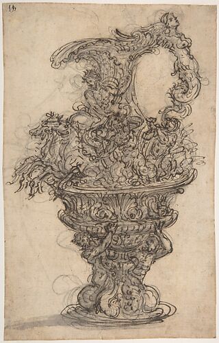 Design for a Ewer with Neptune on his Chariot
