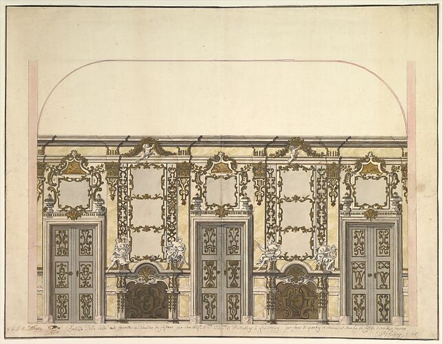 Design for the Salon of the Pleasure Pavilion, Favorita, at Ludwigsburg, 1718