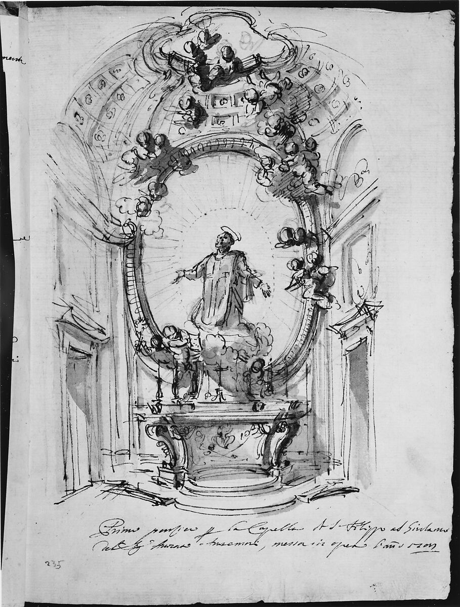 Album of Drawings, Filippo Juvarra (Italian, Messina 1678–1736 Madrid), 1)     Pen and brown ink, brush and gray wash.
2)     Pen and brown ink, over black chalk.
3)
4)     Black chalk.
5)     Pen and brown ink, over black chalk.
6)     Pen and brown ink, over black chalk.
7)     Pen and brown ink, black chalk transfer.
8)     Pen and brown ink, brush and gray wash, over black chalk.
9)     Black chalk.
10)   Black chalk.
11)   Black chalk, with pen and brown ink inscription and sketches.
12)
13)   Pen and brown ink, over traces of black chalk.
14)   Pen and brown ink.
15)   Pen and brown ink, over black chalk.
16)   Black chalk.
17)   Pen and brown ink, over black chalk.
18)   
19)   Black chalk.
20)   Black chalk.
21)   Black chalk, with some strengthening in pen and brown ink.
22)  
23)   Black chalk. 
24)   Black chalk.
25)   Black chalk.
26)   Black chalk.
27)   Black chalk.
28)   Black chalk.
29)   Black chalk.
30)   Black chalk.
31)   Black chalk.
32)   Black chalk.
33)   Black chalk.
34)   Black chalk.
35)   Black chalk.
36)   Black chalk.
37)   Black chalk.
38)   Black chalk.
39)   Black chalk.
40) 
41)
42)
43)
44)
45)
46)
47)
48)
49)
50)
51)    Black chalk, pen and brown ink.
52) 
53)    Black chalk, pen and brown ink.
54)
55)    Pen and brown ink, brush and wash, over black chalk.
56)
57)    Pen and brown ink, brush and wash, over black chalk.
58)    Pen and brown ink.
59)    Pen and brown ink, over black chalk.
60)    Pen and brown ink, over black chalk.
61)    Brush and gray wash, over black chalk on lightweight paper.
62)    
63)    Black chalk.
64)    
65)    Black chalk.
66)    Pen and brown ink, over black chalk.
67)    Pen and brown ink, brush and gray wash, over black chalk.
68)    Pen and brown ink, brush and two tones of gray wash, over black chalk.
69)    Pen and brown ink, brush and two tones of brown wash, over black chalk.
70)    Pen and brown ink.
71)    Black chalk.
72)
73)    Pen and brown ink, over black chalk.
74)    
75)    Pen and brown ink, brush and gray wash, over black chalk.
76)    Black chalk, pen and brown ink.
77)    Pen and brown ink, brush and gray wash, over black chalk.
78)    Pen and brown ink.
79)    Pen and brown ink, over black chalk.
80)    
81)    Pen and brown ink, over black chalk.
82)    
83)    Pen and brown ink, over black chalk.
84)
85)    Pen and brown ink, over black chalk.
86)
87)    Pen and brown ink, over black chalk.
88)
89)    Black chalk.
90)  
91)
92)    Black chalk.
93)    Pen and brown ink, over black chalk.
94)    Pen and brown ink, over black chalk.
95)    Pen and brown ink, over black chalk.
96)    
97)    Pen and brown ink, over black chalk.
98)    Pen and brown ink, over black chalk.
99)    Pen and brown ink, over black chalk.
100)
101)  Pen and brown ink, over black chalk.
102)  
103)  Black chalk.
104)  Pen and brown ink, over black chalk.
105)  Pen and brown ink, over black chalk.
106)  Pen and brown ink, over black chalk.
107)  Pen and brown ink, over black chalk.
108)
109)  Pen and brown ink, over black chalk.
110)  Pen and brown ink, over black chalk.
111)  Pen and brown ink, over black chalk.
112)  
113)  Pen and brown ink, over black chalk.
114)
115)  Black chalk.
116)  Pen and brown ink.
117)  Pen and brown ink, over black chalk.
118)  Pen and brown ink.
119)  Pen and brown ink, over black chalk.
120)  Pen and brown ink.
121)  Pen and brown ink.
122)  Pen and brown ink, over black chalk.
123)  Pen and brown ink, over black chalk.
124)  
125)  Pen and brown ink, brush and brown wash, over black chalk.
126)  Pen and brown ink.
127)  Pen and brown ink, over black chalk.
128)  1) Pen and brown ink.
         2) Black chalk.
129)  Pen and brown ink, over black chalk.
130)  
131)  Black chalk.
132)  
133)  Black chalk.
134)  Pen and brown ink, over black chalk.
135)  Pen and brown ink, over black chalk.
136)  Pen and brown ink, over black chalk.
137)  Pen and brown ink, brush and brown wash, over black chalk.
138)
139)  Pen and brown ink, over black chalk.
140)  
141)  
142)
143)  Pen and brown ink, over black chalk.
144)  
145)  Pen and brown ink, over black chalk.
146)  Black chalk.
147)  Pen and brown ink, brush and brown wash, over black chalk.
148)
149)  Pen and brown ink, over black chalk.
150)
151)  Pen and brown ink, over black chalk.
152)  
153)  Pen and brown ink, brush and brown wash, over black chalk.
154)  
155)  Pen and brown ink, over black chalk.
156)  Black chalk.
157)  Pen and brown ink, over black chalk.
158)  
159)  Pen and brown ink, brush and brown wash, over black chalk. 
160)  Black chalk.
161)  Black chalk.
162)
163)  Pen and brown ink.
164)  Pen and brown ink, over black chalk.
165)  Pen and brown ink, brush and brown wash, over black chalk.
166)  Pen and brown ink, over black chalk.
167)  Pen and brown ink, over black chalk.
168)
169)  Pen and brown ink, over black chalk.
170)  1)  Pen and brown ink.
         2)  Pen and brown ink.
         3)  Black chalk.
171)  Pen and brown ink.
172)  1)  Pen and brown ink.
         2)  Pen and brown ink, brush and brown wash.
173)  Pen and brown ink, over black chalk.
174)  Pen and brown ink, over black chalk.
175)  Pen and brown ink, brush and brown wash, over black chalk.
176)  
177)  Pen and brown ink, over black chalk.
178)
179)  Pen and brown ink, over black chalk.
180)
181)  Pen and brown ink, over black chalk.
182)  Black chalk.
183)  Pen and brown ink, over black chalk.
184)
185)  Pen and brown ink, over black chalk.
186)  
187)  Pen and brown ink, over black chalk.
188)
189)  Pen and brown ink, over black chalk.
190)  Black chalk.
191)  Black chalk.
192)  Pen and brown ink, over black chalk.
193)  
194)  Pen and brown ink, over black chalk.
195)  Black chalk, with a small remaining portion of a sketch in pen and brown ink.
196)  Pen and brown ink, over black chalk.
197)  Pen and brown ink, over black chalk.
198)  Black chalk.
199)  Pen and brown ink, over black chalk.
200)  
201)  Black chalk.
202)
203)  Pen and brown ink, brush and brown wash, over black chalk.
204)  
205)  Pen and brown ink, brush and brown wash, over black chalk.
206)  
207)  Pen and brown ink, over black chalk.
208)
209)  Pen and brown ink, brush and brown wash, over black chalk.
210)  
211)  Pen and brown ink, over black chalk.
212)
213)  Pen and brown ink, brush and brown wash, over black chalk.
214)  
215)  
216)  Black chalk, brush and brown wash.
217)  Pen and brown ink, brush and brown wash, over black chalk.
218)  Brush and gray wash, over black chalk.
219)  Pen and brown ink, brush and brown wash, over black chalk.
220)  Black chalk.
221)  Pen and brown ink, brush and brown wash, over black chalk.
222)  Pen and brown ink.
223)  Pen and brown ink, over black chalk.
224)  Pen and brown ink, over black chalk.
225)  Pen and brown ink, brush and brown wash, over black chalk.
226)  Black chalk.
227)  Pen and brown ink, over black chalk.
228)  Pen and brown ink, over black chalk.
229)  Pen and brown ink.
230)  Pen and brown ink, over black chalk.
231)  Pen and brown ink, over black chalk.
232)  
233)  Black chalk.
234)  Pen and brown ink.
235)  Pen and brown ink, over black chalk.
236)  
237)  Black chalk.
238)  Pen and brown ink, over black chalk.
239)  Pen and brown ink, over black chalk.
240)  Black chalk, brush and gray wash.
241)  Black chalk, brush and gray wash.
242)  Black chalk, brush and gray wash.
243)  Pen and brown ink, over black chalk.
244)  
245)  Pen and brown ink, brush and brown wash, over black chalk.
246)  Pen and brown ink, over black chalk.
247)  Pen and brown ink, over black chalk.
248)  Pen and brown ink, over black chalk.
249)  Pen and brown ink, brush and brown wash, over black chalk.
250)
