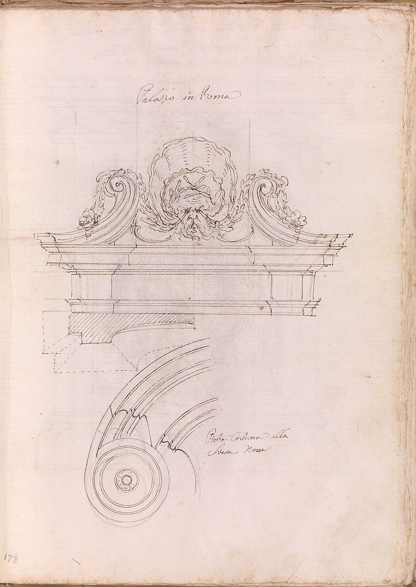 Album of Drawings, Filippo Juvarra (Italian, Messina 1678–1736 Madrid), 1)     Pen and brown ink, brush and gray wash.
2)     Pen and brown ink, over black chalk.
3)
4)     Black chalk.
5)     Pen and brown ink, over black chalk.
6)     Pen and brown ink, over black chalk.
7)     Pen and brown ink, black chalk transfer.
8)     Pen and brown ink, brush and gray wash, over black chalk.
9)     Black chalk.
10)   Black chalk.
11)   Black chalk, with pen and brown ink inscription and sketches.
12)
13)   Pen and brown ink, over traces of black chalk.
14)   Pen and brown ink.
15)   Pen and brown ink, over black chalk.
16)   Black chalk.
17)   Pen and brown ink, over black chalk.
18)   
19)   Black chalk.
20)   Black chalk.
21)   Black chalk, with some strengthening in pen and brown ink.
22)  
23)   Black chalk. 
24)   Black chalk.
25)   Black chalk.
26)   Black chalk.
27)   Black chalk.
28)   Black chalk.
29)   Black chalk.
30)   Black chalk.
31)   Black chalk.
32)   Black chalk.
33)   Black chalk.
34)   Black chalk.
35)   Black chalk.
36)   Black chalk.
37)   Black chalk.
38)   Black chalk.
39)   Black chalk.
40) 
41)
42)
43)
44)
45)
46)
47)
48)
49)
50)
51)    Black chalk, pen and brown ink.
52) 
53)    Black chalk, pen and brown ink.
54)
55)    Pen and brown ink, brush and wash, over black chalk.
56)
57)    Pen and brown ink, brush and wash, over black chalk.
58)    Pen and brown ink.
59)    Pen and brown ink, over black chalk.
60)    Pen and brown ink, over black chalk.
61)    Brush and gray wash, over black chalk on lightweight paper.
62)    
63)    Black chalk.
64)    
65)    Black chalk.
66)    Pen and brown ink, over black chalk.
67)    Pen and brown ink, brush and gray wash, over black chalk.
68)    Pen and brown ink, brush and two tones of gray wash, over black chalk.
69)    Pen and brown ink, brush and two tones of brown wash, over black chalk.
70)    Pen and brown ink.
71)    Black chalk.
72)
73)    Pen and brown ink, over black chalk.
74)    
75)    Pen and brown ink, brush and gray wash, over black chalk.
76)    Black chalk, pen and brown ink.
77)    Pen and brown ink, brush and gray wash, over black chalk.
78)    Pen and brown ink.
79)    Pen and brown ink, over black chalk.
80)    
81)    Pen and brown ink, over black chalk.
82)    
83)    Pen and brown ink, over black chalk.
84)
85)    Pen and brown ink, over black chalk.
86)
87)    Pen and brown ink, over black chalk.
88)
89)    Black chalk.
90)  
91)
92)    Black chalk.
93)    Pen and brown ink, over black chalk.
94)    Pen and brown ink, over black chalk.
95)    Pen and brown ink, over black chalk.
96)    
97)    Pen and brown ink, over black chalk.
98)    Pen and brown ink, over black chalk.
99)    Pen and brown ink, over black chalk.
100)
101)  Pen and brown ink, over black chalk.
102)  
103)  Black chalk.
104)  Pen and brown ink, over black chalk.
105)  Pen and brown ink, over black chalk.
106)  Pen and brown ink, over black chalk.
107)  Pen and brown ink, over black chalk.
108)
109)  Pen and brown ink, over black chalk.
110)  Pen and brown ink, over black chalk.
111)  Pen and brown ink, over black chalk.
112)  
113)  Pen and brown ink, over black chalk.
114)
115)  Black chalk.
116)  Pen and brown ink.
117)  Pen and brown ink, over black chalk.
118)  Pen and brown ink.
119)  Pen and brown ink, over black chalk.
120)  Pen and brown ink.
121)  Pen and brown ink.
122)  Pen and brown ink, over black chalk.
123)  Pen and brown ink, over black chalk.
124)  
125)  Pen and brown ink, brush and brown wash, over black chalk.
126)  Pen and brown ink.
127)  Pen and brown ink, over black chalk.
128)  1) Pen and brown ink.
         2) Black chalk.
129)  Pen and brown ink, over black chalk.
130)  
131)  Black chalk.
132)  
133)  Black chalk.
134)  Pen and brown ink, over black chalk.
135)  Pen and brown ink, over black chalk.
136)  Pen and brown ink, over black chalk.
137)  Pen and brown ink, brush and brown wash, over black chalk.
138)
139)  Pen and brown ink, over black chalk.
140)  
141)  
142)
143)  Pen and brown ink, over black chalk.
144)  
145)  Pen and brown ink, over black chalk.
146)  Black chalk.
147)  Pen and brown ink, brush and brown wash, over black chalk.
148)
149)  Pen and brown ink, over black chalk.
150)
151)  Pen and brown ink, over black chalk.
152)  
153)  Pen and brown ink, brush and brown wash, over black chalk.
154)  
155)  Pen and brown ink, over black chalk.
156)  Black chalk.
157)  Pen and brown ink, over black chalk.
158)  
159)  Pen and brown ink, brush and brown wash, over black chalk. 
160)  Black chalk.
161)  Black chalk.
162)
163)  Pen and brown ink.
164)  Pen and brown ink, over black chalk.
165)  Pen and brown ink, brush and brown wash, over black chalk.
166)  Pen and brown ink, over black chalk.
167)  Pen and brown ink, over black chalk.
168)
169)  Pen and brown ink, over black chalk.
170)  1)  Pen and brown ink.
         2)  Pen and brown ink.
         3)  Black chalk.
171)  Pen and brown ink.
172)  1)  Pen and brown ink.
         2)  Pen and brown ink, brush and brown wash.
173)  Pen and brown ink, over black chalk.
174)  Pen and brown ink, over black chalk.
175)  Pen and brown ink, brush and brown wash, over black chalk.
176)  
177)  Pen and brown ink, over black chalk.
178)
179)  Pen and brown ink, over black chalk.
180)
181)  Pen and brown ink, over black chalk.
182)  Black chalk.
183)  Pen and brown ink, over black chalk.
184)
185)  Pen and brown ink, over black chalk.
186)  
187)  Pen and brown ink, over black chalk.
188)
189)  Pen and brown ink, over black chalk.
190)  Black chalk.
191)  Black chalk.
192)  Pen and brown ink, over black chalk.
193)  
194)  Pen and brown ink, over black chalk.
195)  Black chalk, with a small remaining portion of a sketch in pen and brown ink.
196)  Pen and brown ink, over black chalk.
197)  Pen and brown ink, over black chalk.
198)  Black chalk.
199)  Pen and brown ink, over black chalk.
200)  
201)  Black chalk.
202)
203)  Pen and brown ink, brush and brown wash, over black chalk.
204)  
205)  Pen and brown ink, brush and brown wash, over black chalk.
206)  
207)  Pen and brown ink, over black chalk.
208)
209)  Pen and brown ink, brush and brown wash, over black chalk.
210)  
211)  Pen and brown ink, over black chalk.
212)
213)  Pen and brown ink, brush and brown wash, over black chalk.
214)  
215)  
216)  Black chalk, brush and brown wash.
217)  Pen and brown ink, brush and brown wash, over black chalk.
218)  Brush and gray wash, over black chalk.
219)  Pen and brown ink, brush and brown wash, over black chalk.
220)  Black chalk.
221)  Pen and brown ink, brush and brown wash, over black chalk.
222)  Pen and brown ink.
223)  Pen and brown ink, over black chalk.
224)  Pen and brown ink, over black chalk.
225)  Pen and brown ink, brush and brown wash, over black chalk.
226)  Black chalk.
227)  Pen and brown ink, over black chalk.
228)  Pen and brown ink, over black chalk.
229)  Pen and brown ink.
230)  Pen and brown ink, over black chalk.
231)  Pen and brown ink, over black chalk.
232)  
233)  Black chalk.
234)  Pen and brown ink.
235)  Pen and brown ink, over black chalk.
236)  
237)  Black chalk.
238)  Pen and brown ink, over black chalk.
239)  Pen and brown ink, over black chalk.
240)  Black chalk, brush and gray wash.
241)  Black chalk, brush and gray wash.
242)  Black chalk, brush and gray wash.
243)  Pen and brown ink, over black chalk.
244)  
245)  Pen and brown ink, brush and brown wash, over black chalk.
246)  Pen and brown ink, over black chalk.
247)  Pen and brown ink, over black chalk.
248)  Pen and brown ink, over black chalk.
249)  Pen and brown ink, brush and brown wash, over black chalk.
250)