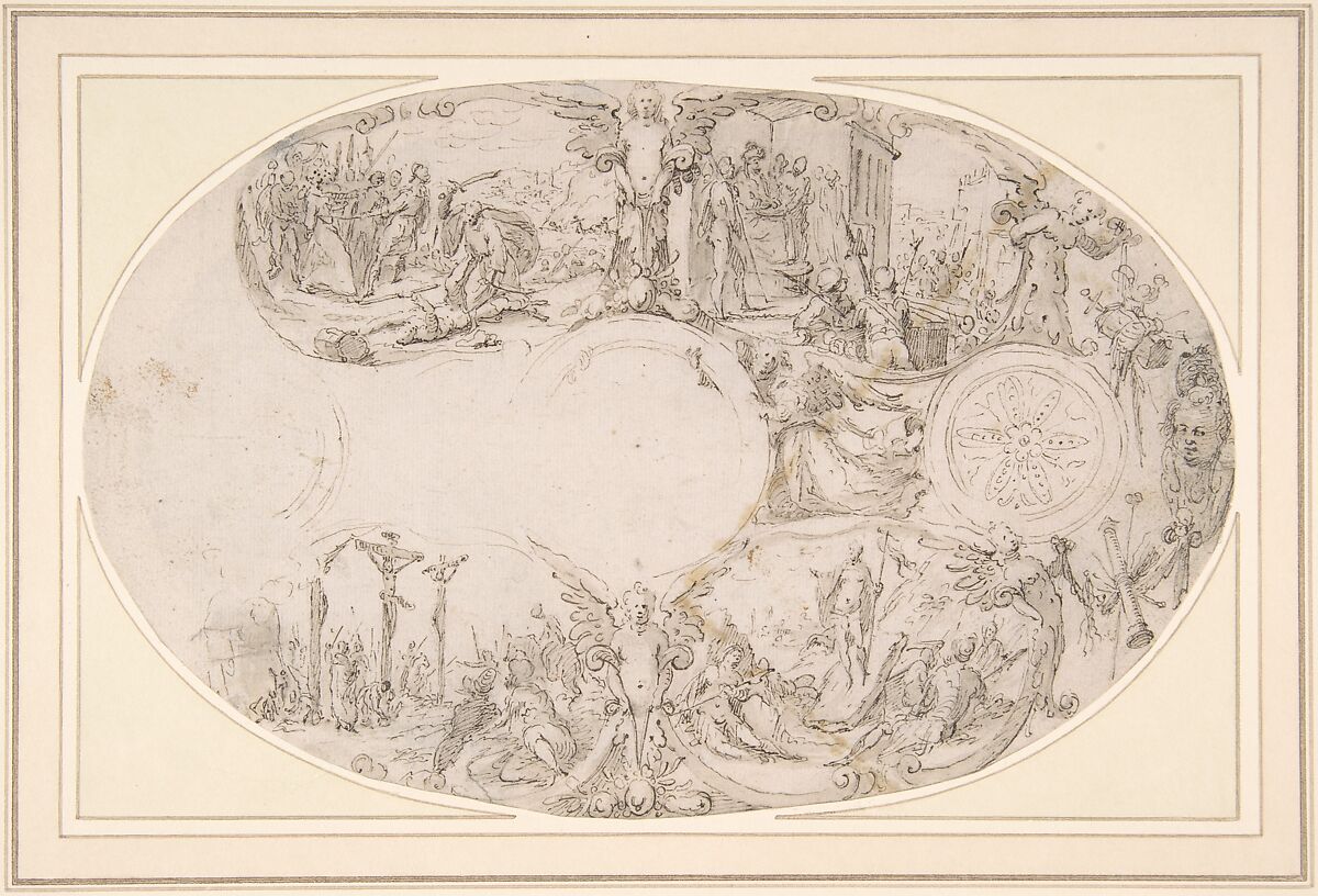 Design for a Silver Vessel with Scenes from the Passion of Christ