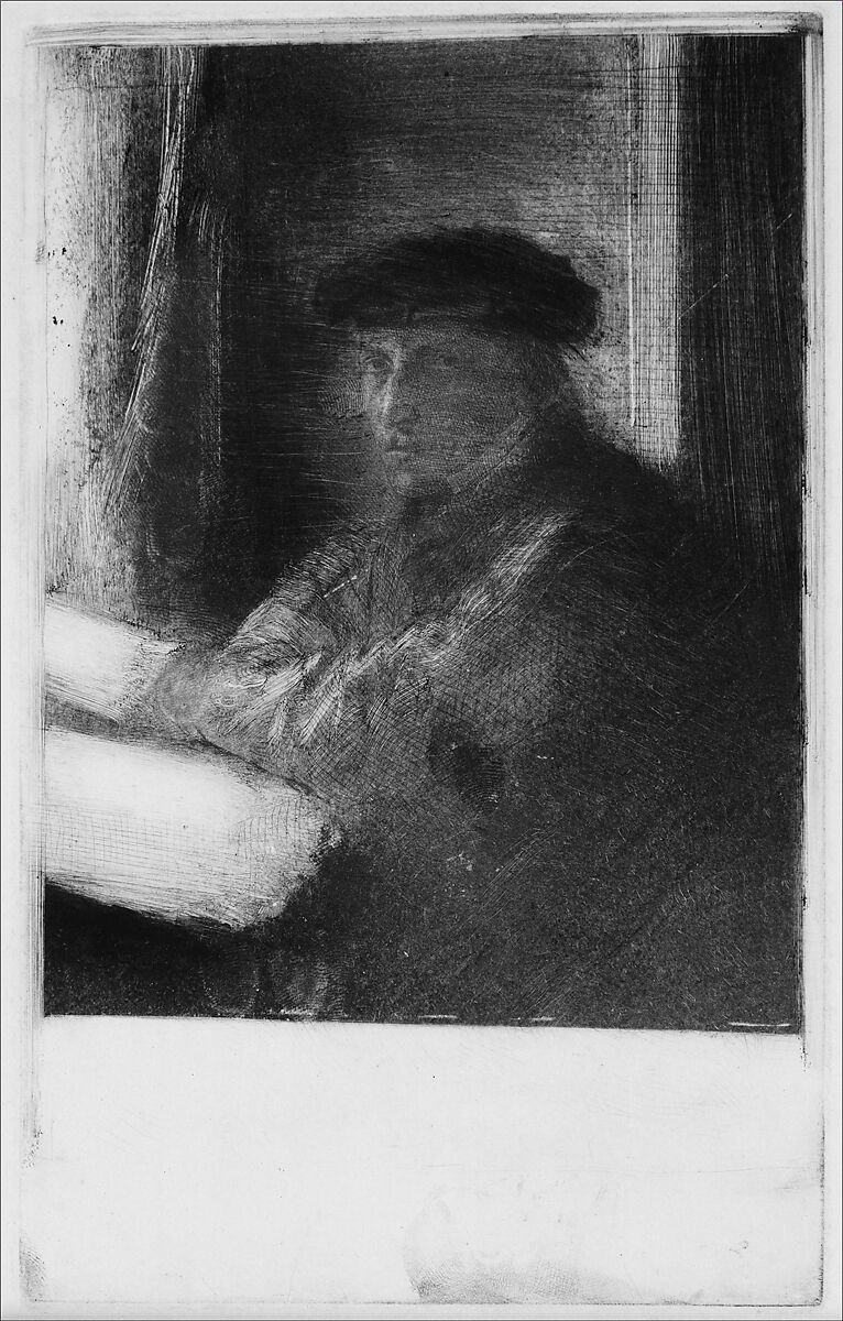 The Engraver Joseph Tourny, Edgar Degas (French, Paris 1834–1917 Paris), Etching on laid paper; third printing with surface tone