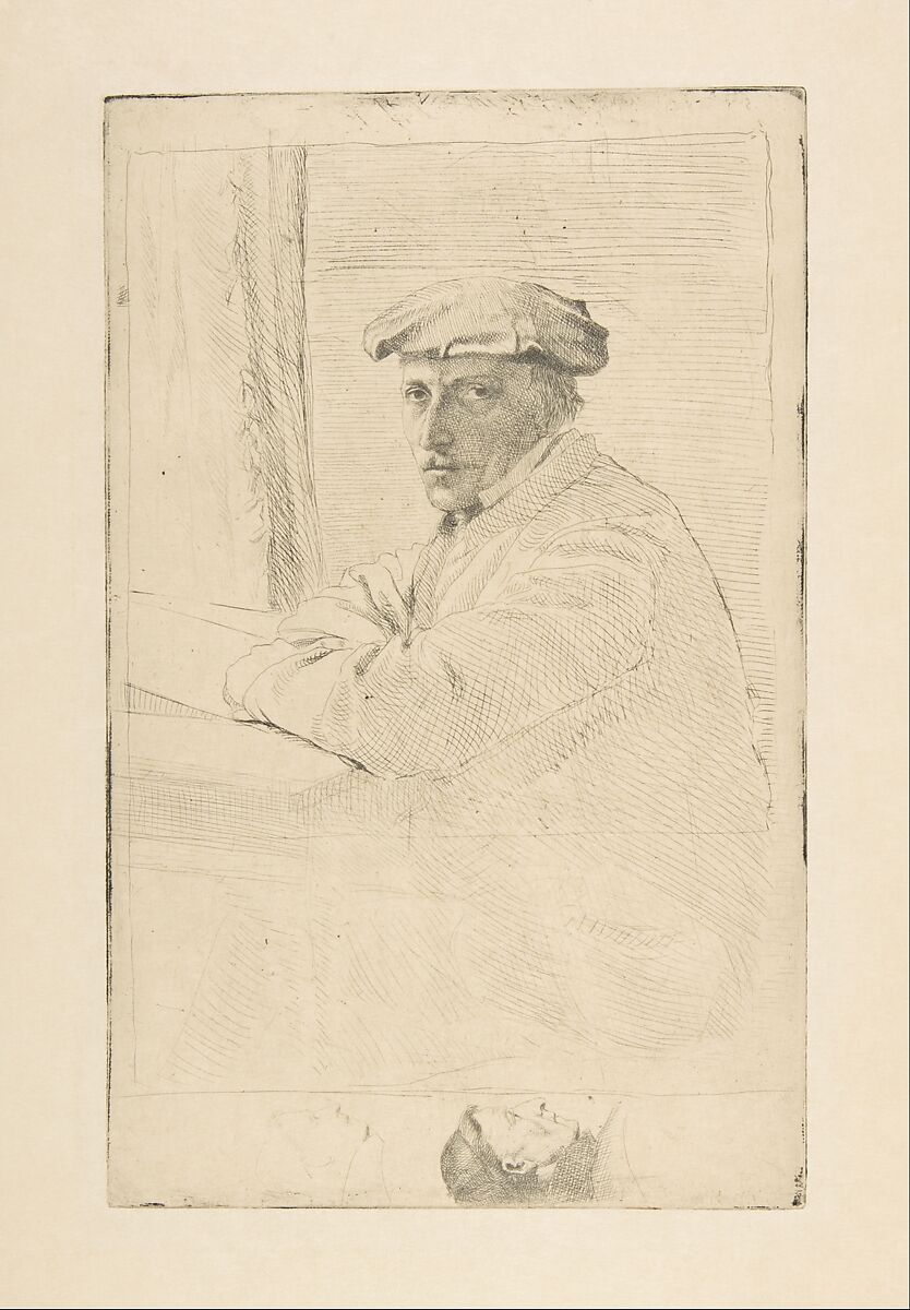 The Engraver Joseph Tourny, Edgar Degas (French, Paris 1834–1917 Paris), Etching; sixth printing on Japanese vellum