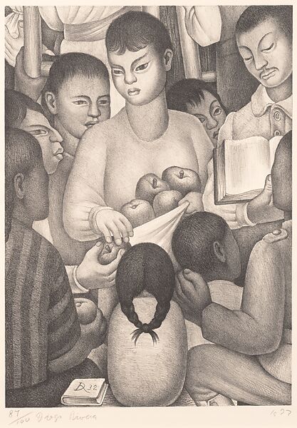 The Fruits of Labor ('Los Frutos del Trabajo'), Diego Rivera (Mexican, Guanajuato 1886–1957 Mexico City), Lithograph 