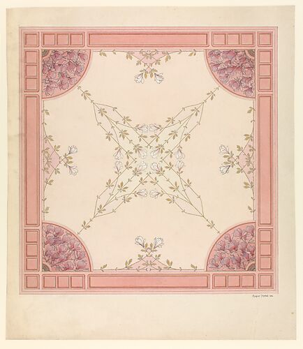 Design for a Ceiling with Magnolias