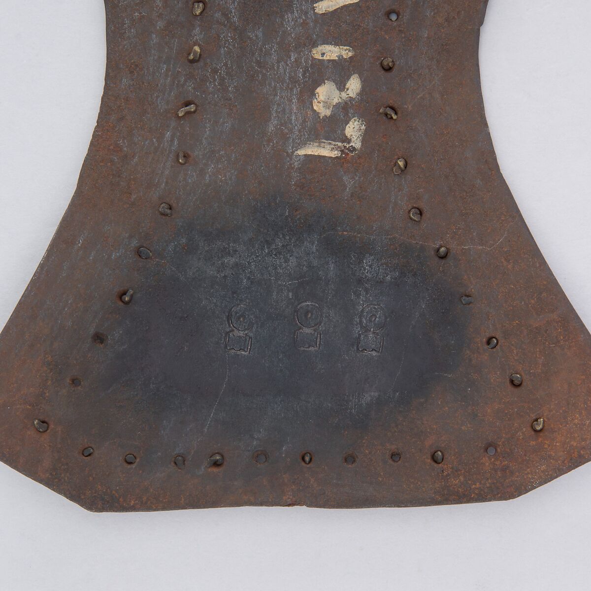 Brigandine Plate, Iron alloy, copper alloy, Italian