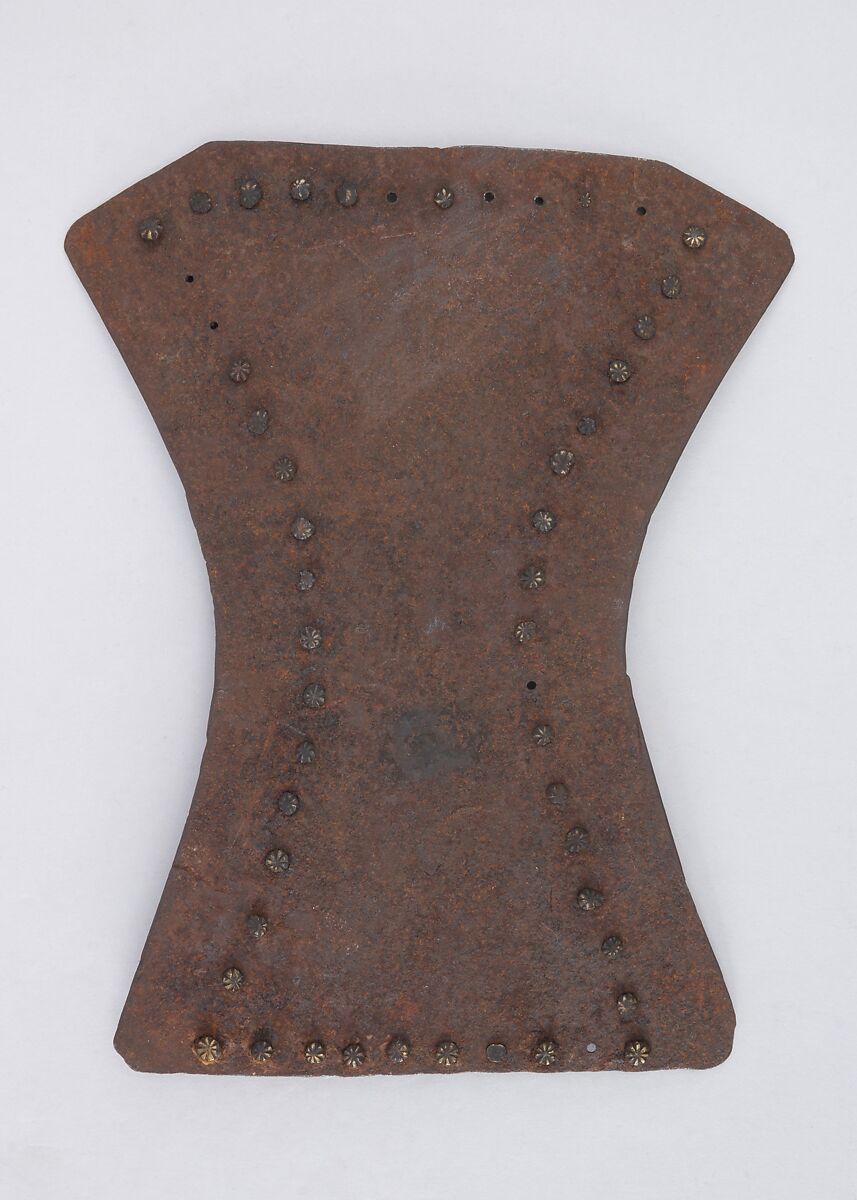 Brigandine Plate, Iron alloy, copper alloy, Italian 