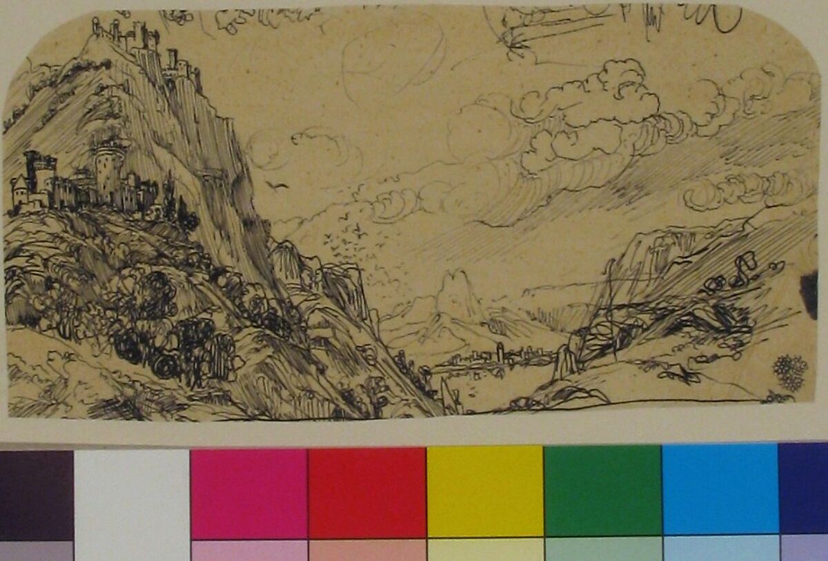 The Eyrie, Rodolphe Bresdin (French, Montrelais 1822–1885 Sèvres), Pen and black ink
