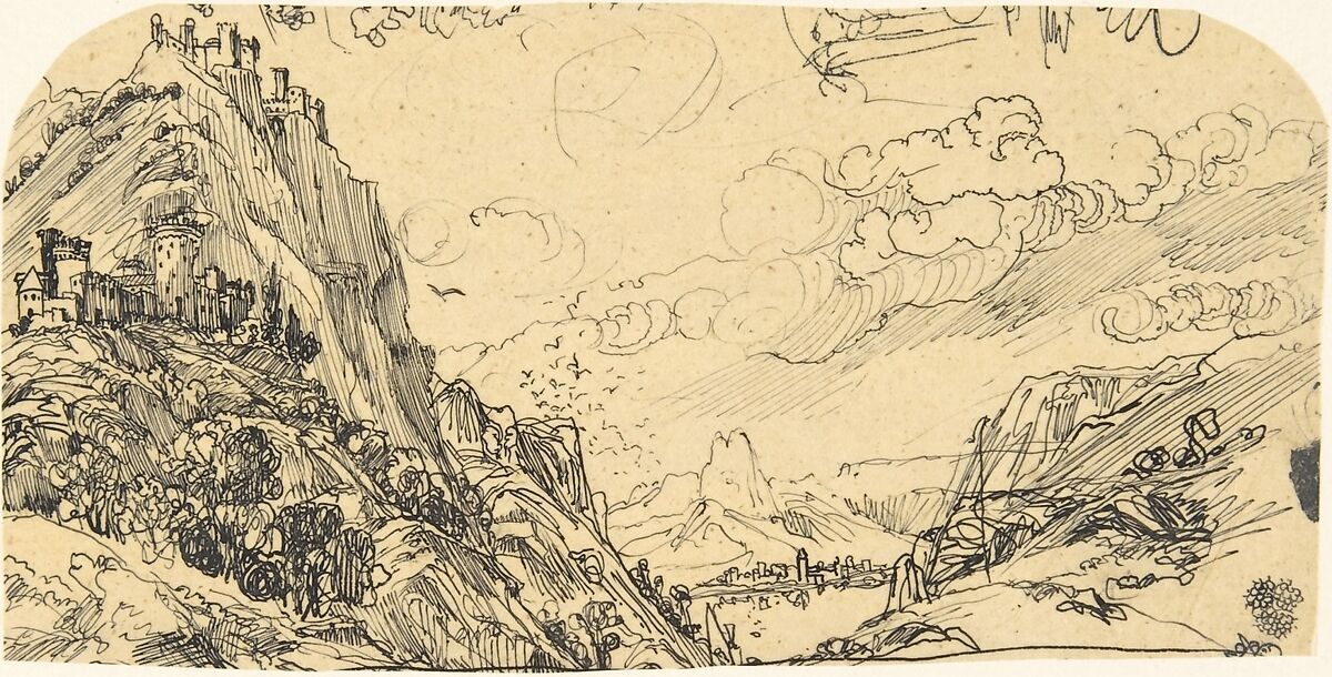 The Eyrie, Rodolphe Bresdin (French, Montrelais 1822–1885 Sèvres), Pen and black ink 