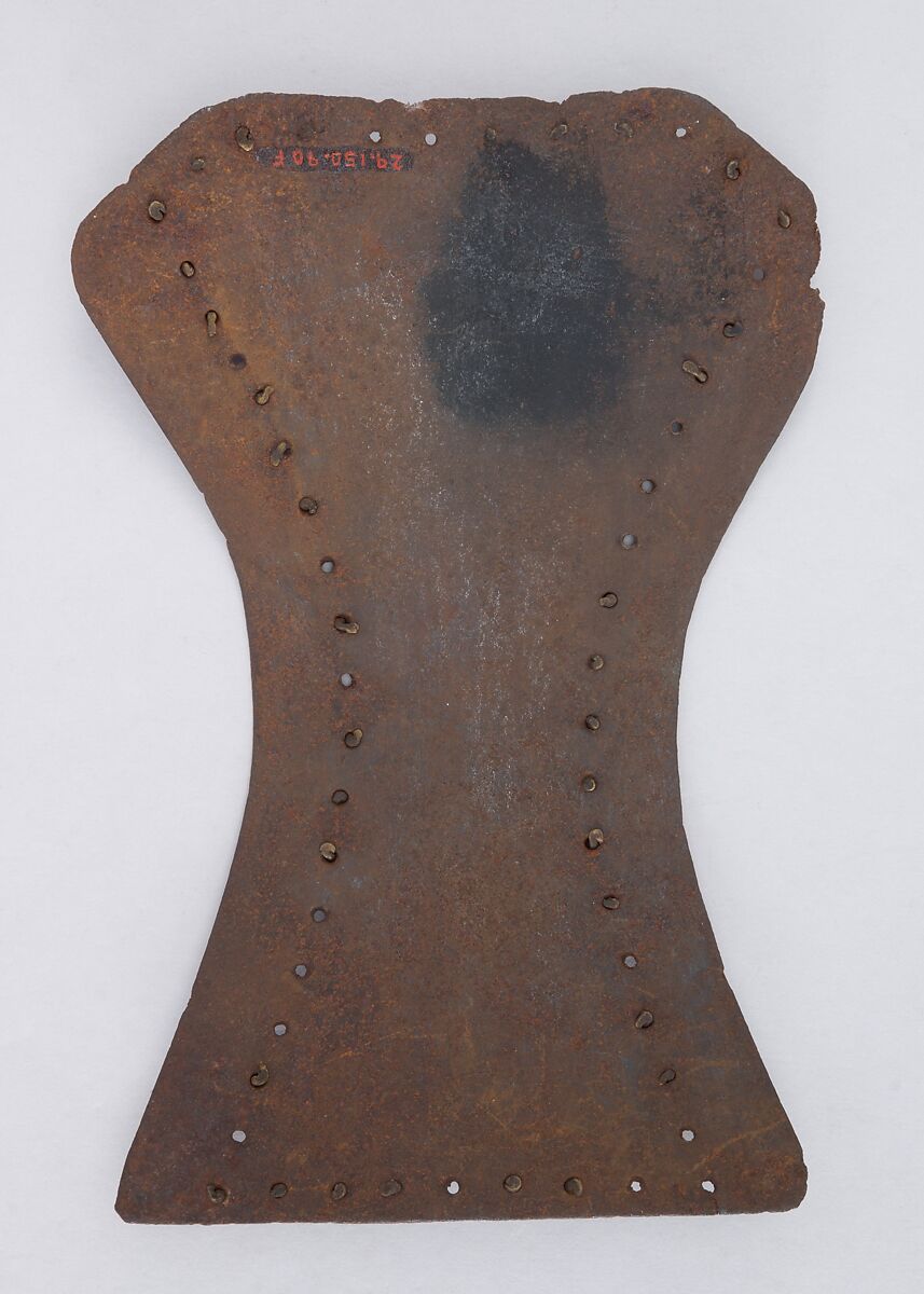 Brigandine Plate, Iron alloy, copper alloy, Italian
