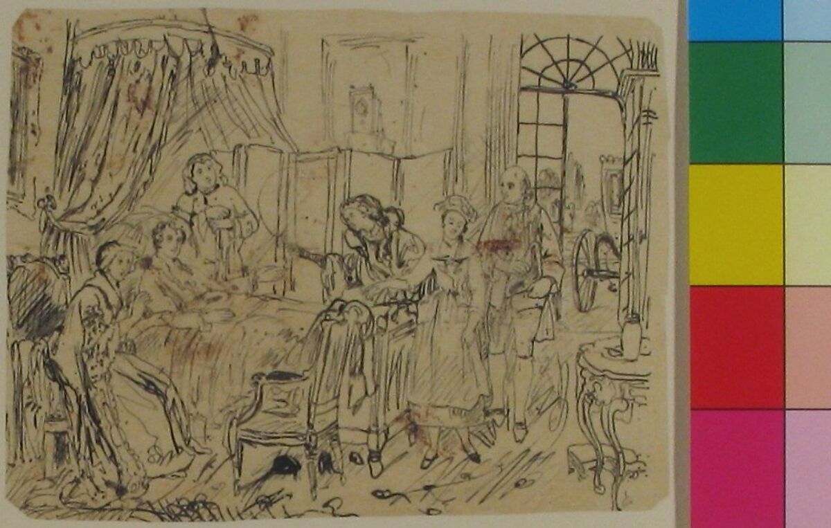 The Convalescent, Rodolphe Bresdin (French, Montrelais 1822–1885 Sèvres), Pen and black ink