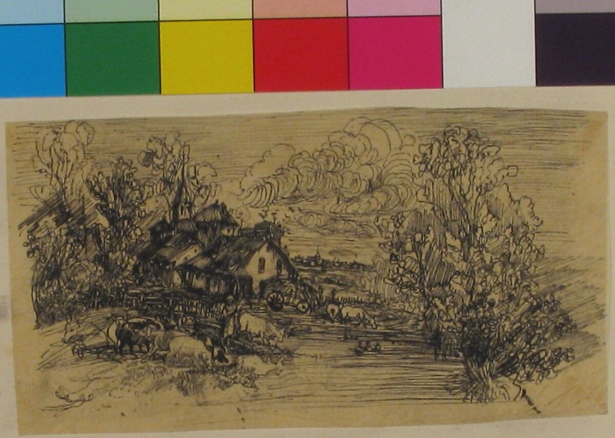 The Farm, Rodolphe Bresdin (French, Montrelais 1822–1885 Sèvres), Pen and black ink