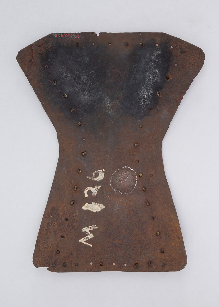 Brigandine Plate, Iron alloy, copper alloy, Italian