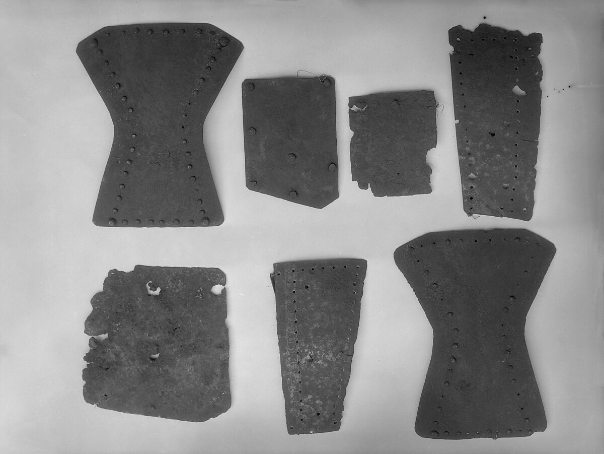 Brigandine Plate, Iron alloy, copper alloy, Italian