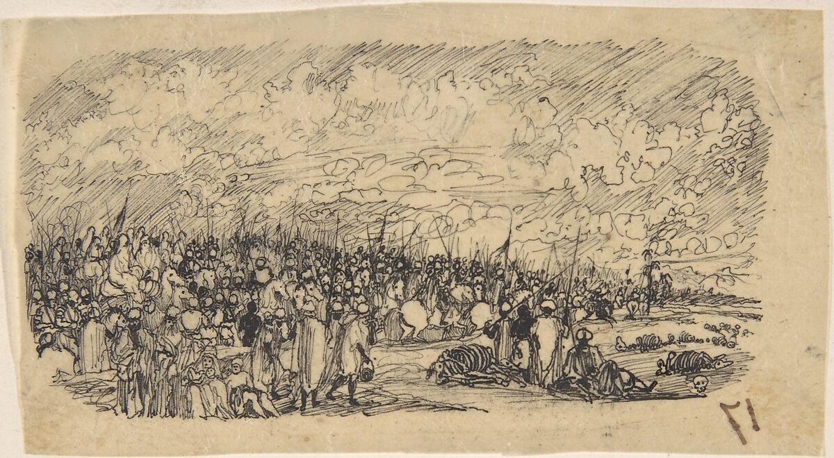 After the Battle, Rodolphe Bresdin (French, Montrelais 1822–1885 Sèvres), Pen and black ink 