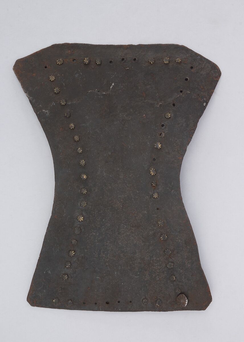 Brigandine Plate, Iron alloy, copper alloy, Italian 