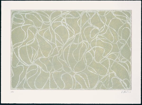 Red Line Muses, Brice Marden (American, born Bronxville, New York, 1938), Etching and lithograph 