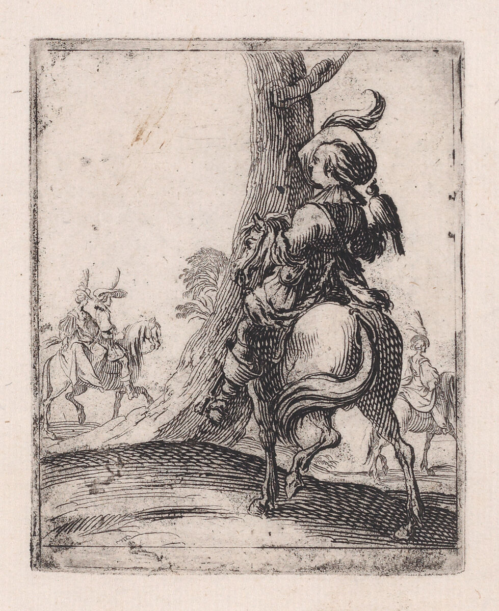 The Falconer, Jacques Callot (French, Nancy 1592–1635 Nancy), Etching 