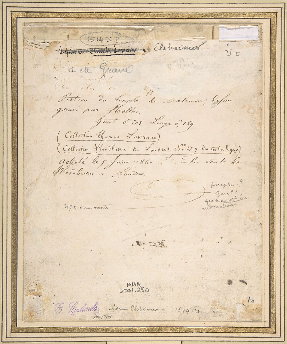 A Temple in a Courtyard (Pool of Bethesda), Adam Elsheimer (German, Frankfurt 1578–1610 Rome), Pen and brown ink, brush and gray wash