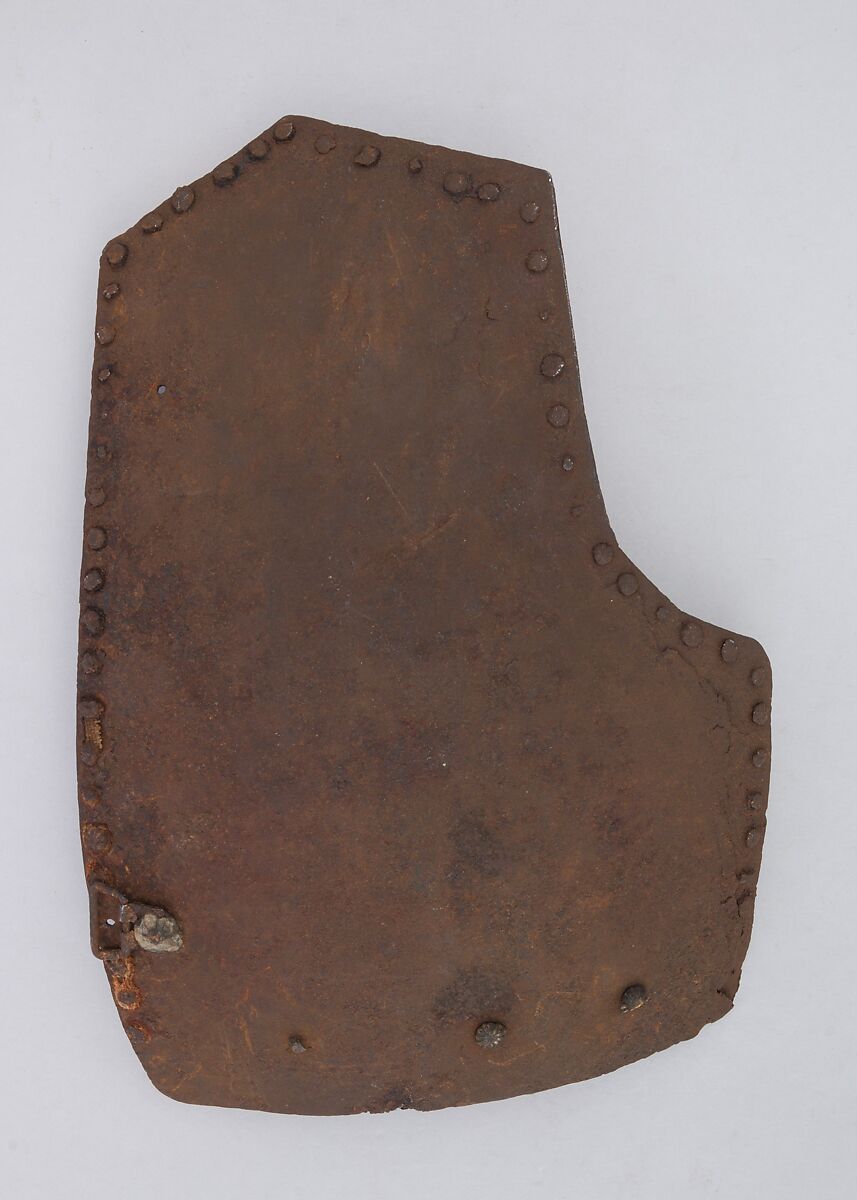 Brigandine Plate, Iron alloy, copper alloy, textile (bast fiber), Italian 