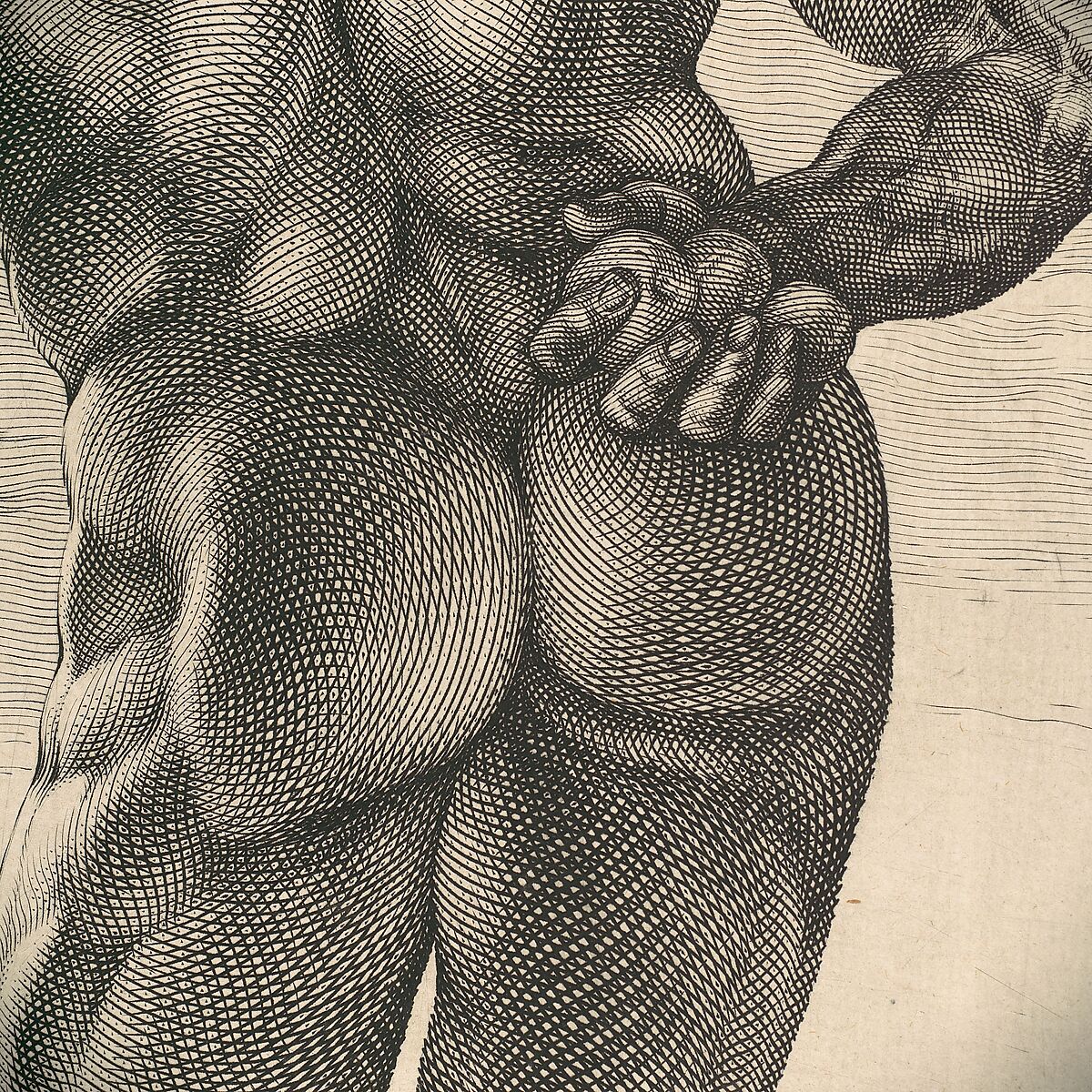 Farnese Hercules, Hendrick Goltzius (Netherlandish, Mühlbracht 1558–1617 Haarlem), Engraving
