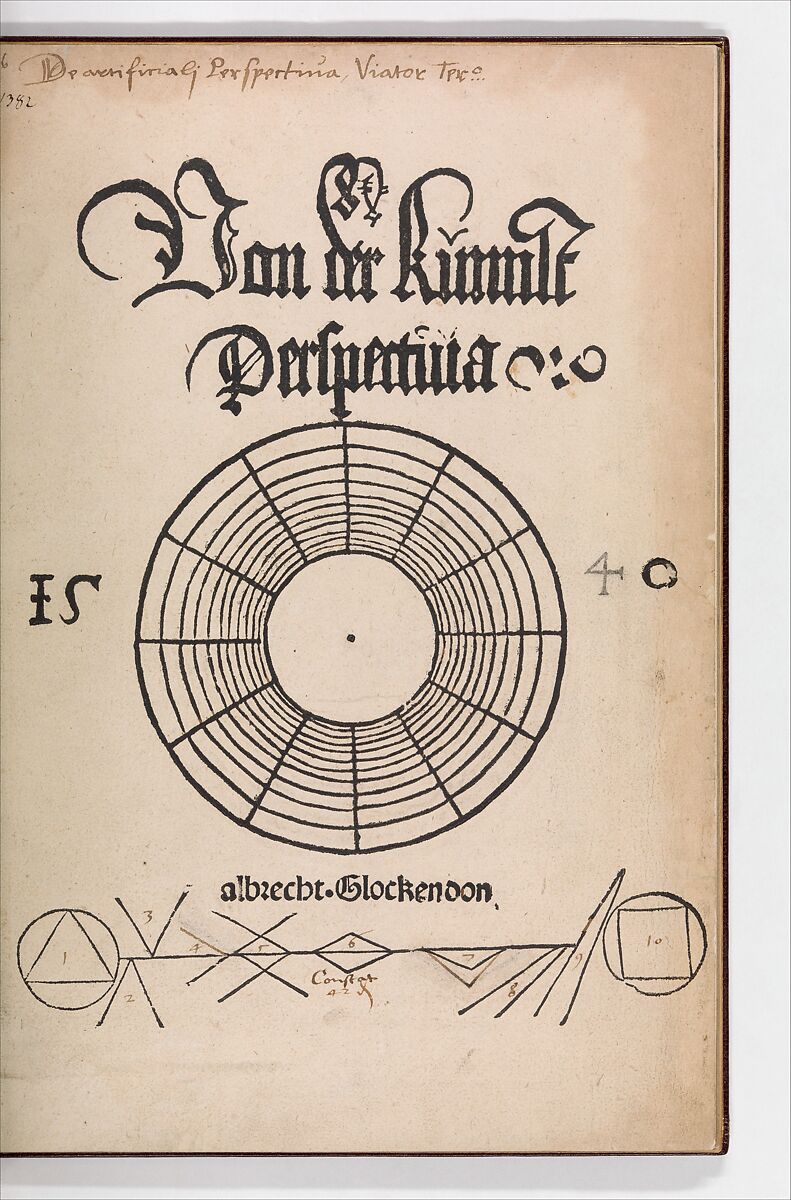 Von der Kunnst Perspectiva, Jean Pelerin (French, Bois Jouan 1435/40?–1524 Toul), Woodcut