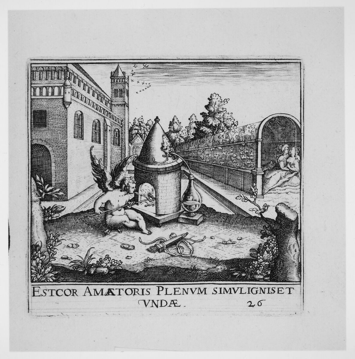 Emblemata Secularia, Theodor de Bry (Netherlandish, Liège 1528–1598 Frankfurt), Engraving, woodcut