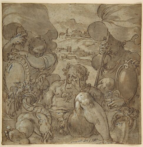 Study for the Allegory of San Gimignano and Colle Val d'Elsa