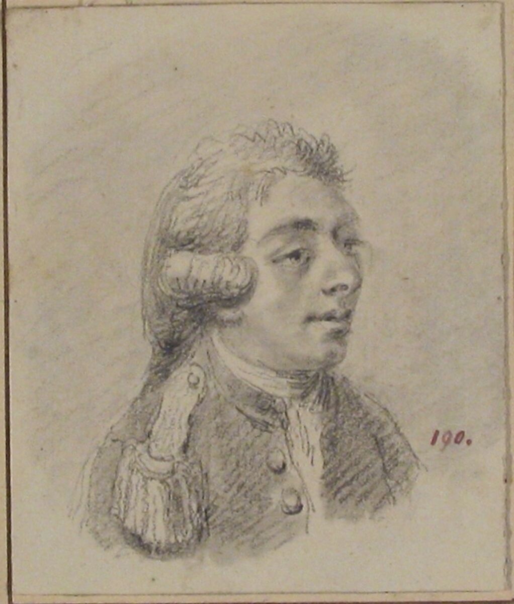 Bust of a Man Facing Right, Baron Dominique Vivant Denon (French, Givry 1747–1825 Paris), Black chalk