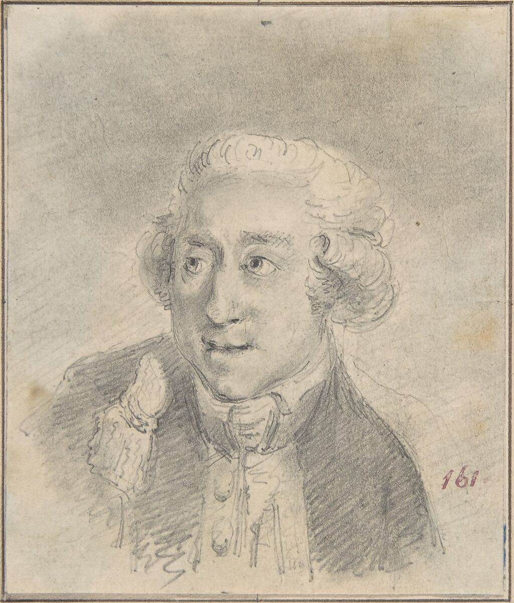 Bust of Man Facing Left, Baron Dominique Vivant Denon (French, Givry 1747–1825 Paris), Graphite 