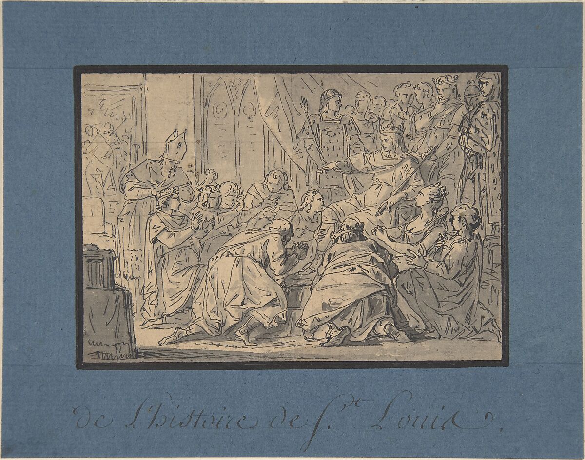 Drawing for a Book Illustration, Anonymous, French, 18th century 