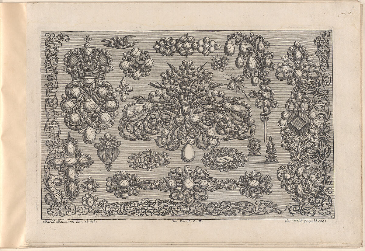 Ein neues Buch von allerhand Gold-Arbeit, auff unterschiedliche Art und Manier sehr wol u. nüzlich zu gebrauchen, Joseph Friedrich Leopold (German, Augsburg 1668–1726 Augsburg), Engraving
