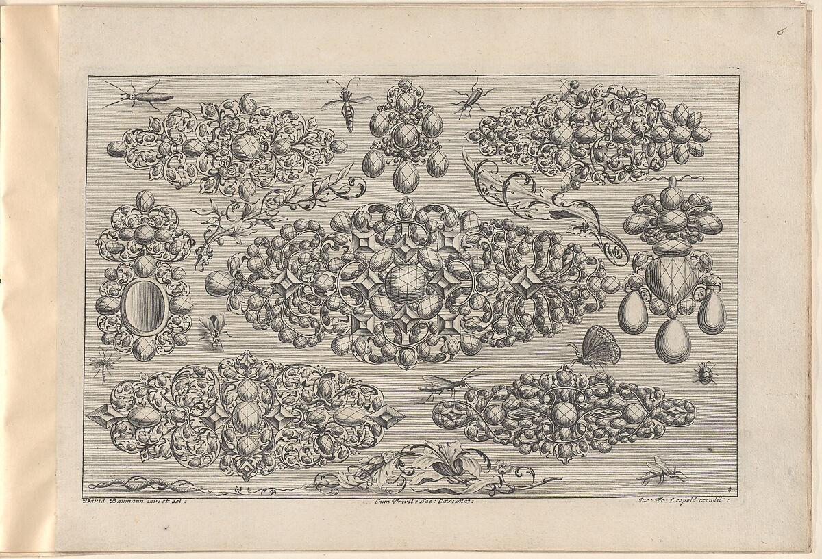 Ein neues Buch von allerhand Gold-Arbeit, auff unterschiedliche Art und Manier sehr wol u. nüzlich zu gebrauchen, Joseph Friedrich Leopold (German, Augsburg 1668–1726 Augsburg), Engraving