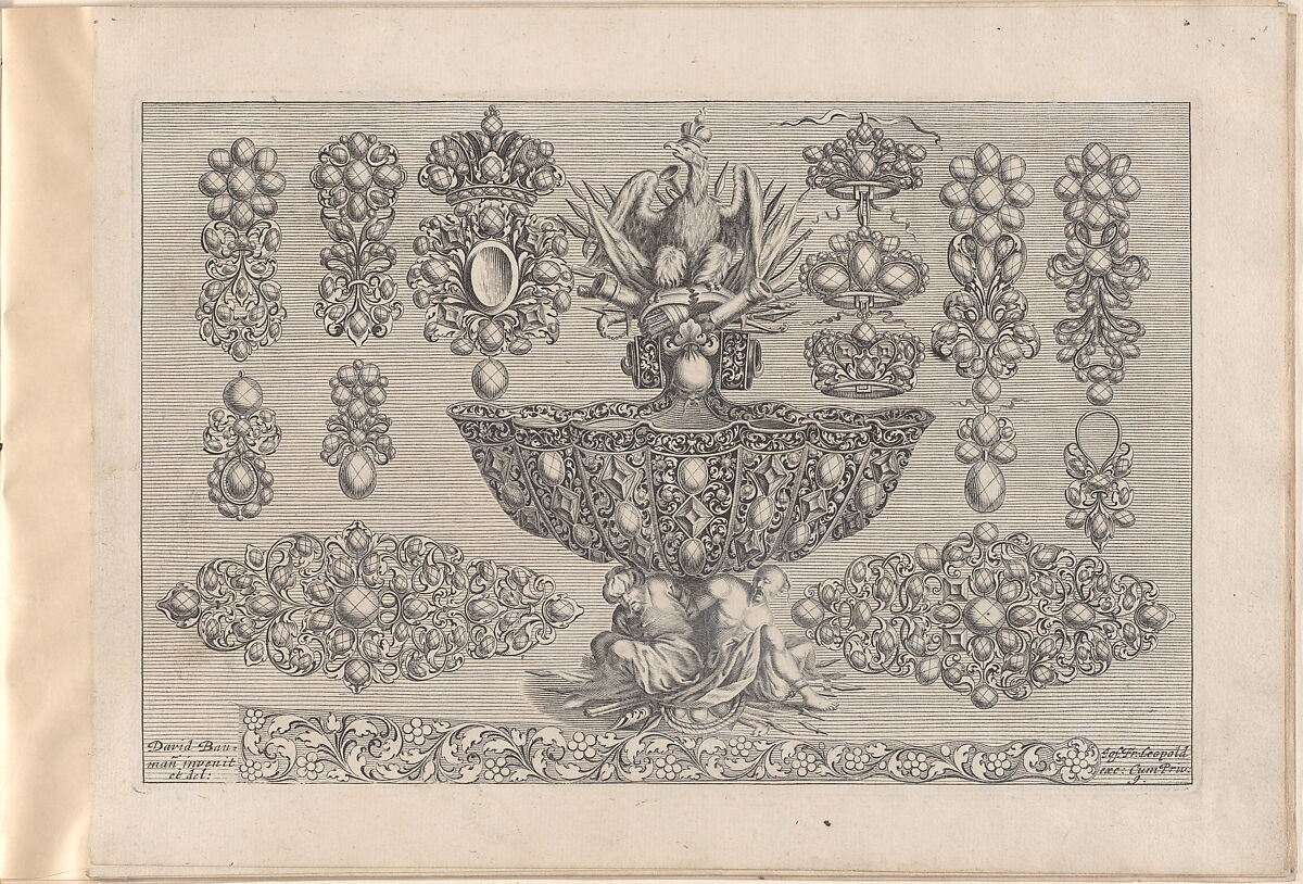 Ein neues Buch von allerhand Gold-Arbeit, auff unterschiedliche Art und Manier sehr wol u. nüzlich zu gebrauchen, Joseph Friedrich Leopold (German, Augsburg 1668–1726 Augsburg), Engraving