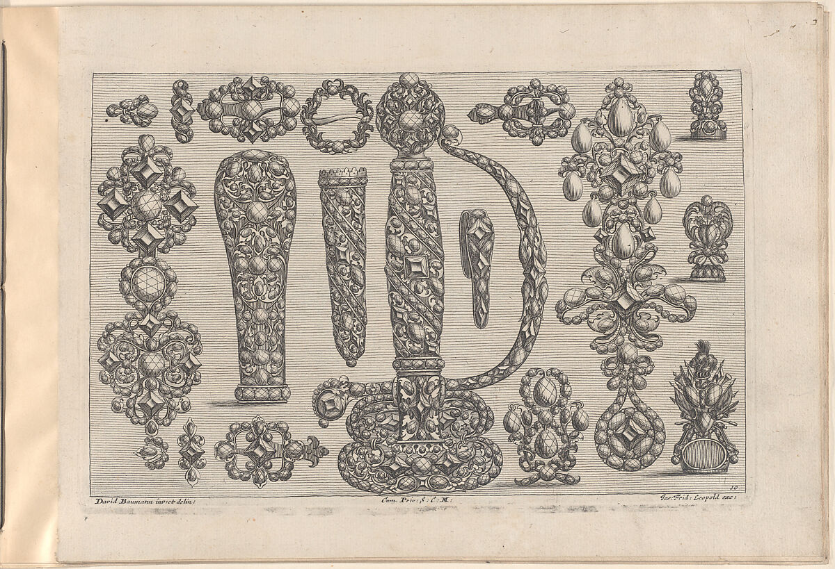 Ein neues Buch von allerhand Gold-Arbeit, auff unterschiedliche Art und Manier sehr wol u. nüzlich zu gebrauchen, Joseph Friedrich Leopold (German, Augsburg 1668–1726 Augsburg), Engraving