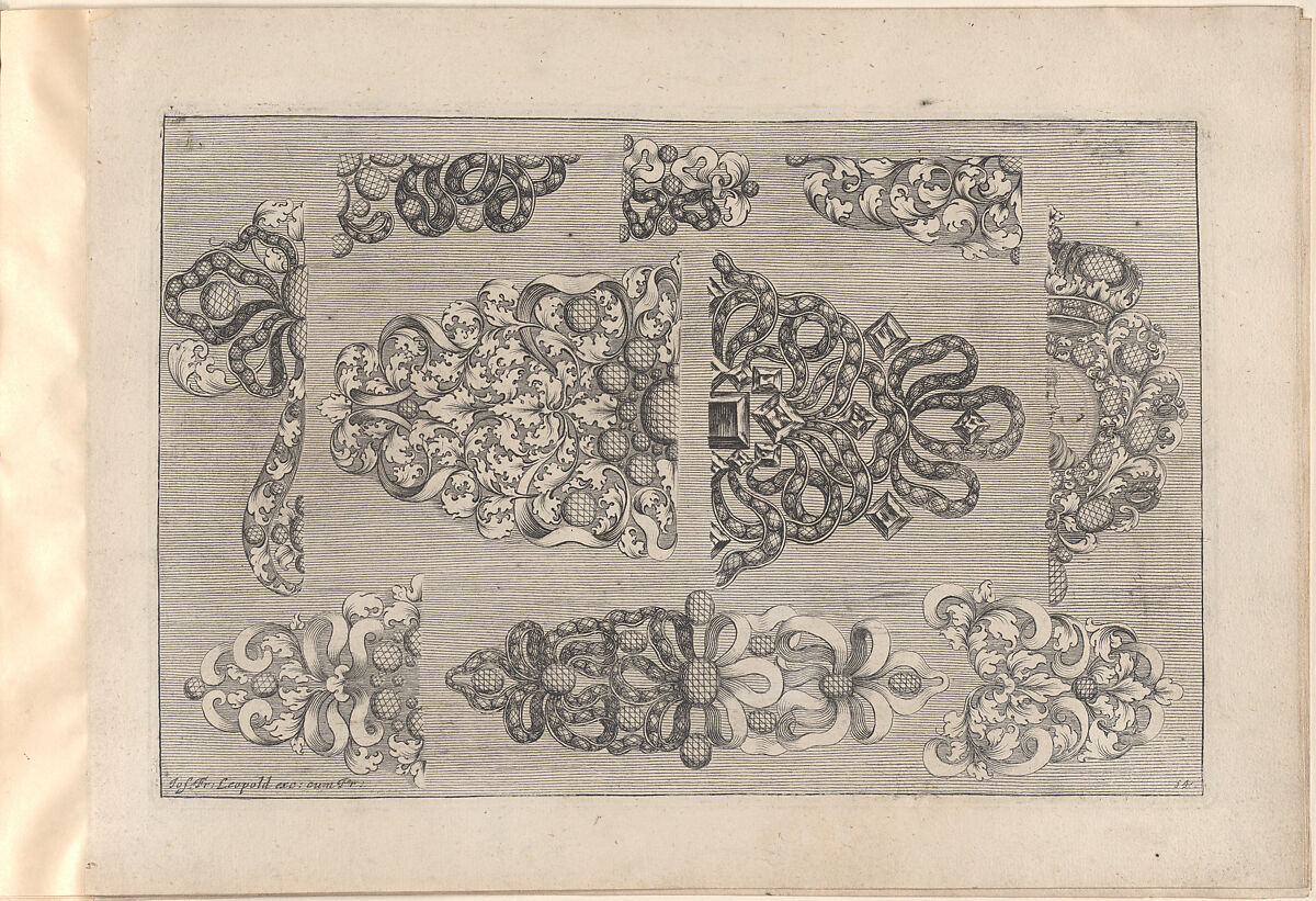 Ein neues Buch von allerhand Gold-Arbeit, auff unterschiedliche Art und Manier sehr wol u. nüzlich zu gebrauchen, Joseph Friedrich Leopold (German, Augsburg 1668–1726 Augsburg), Engraving