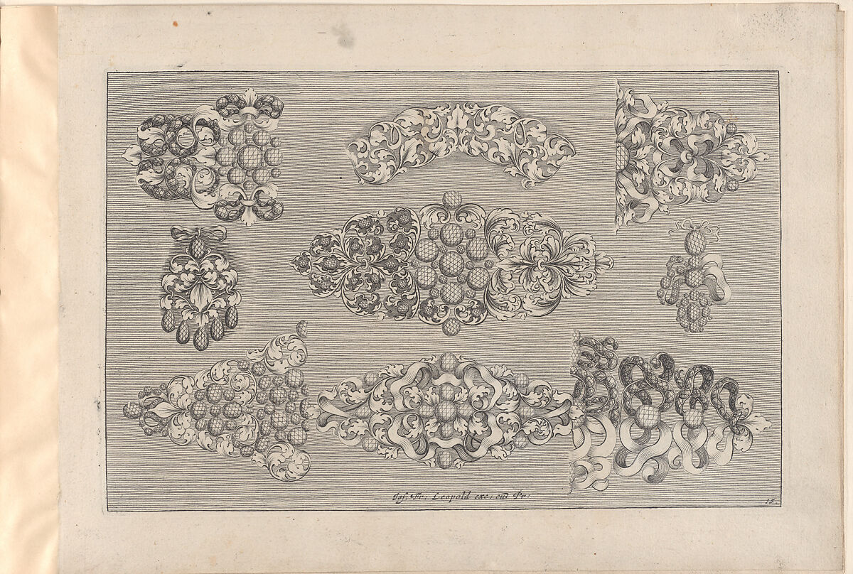Ein neues Buch von allerhand Gold-Arbeit, auff unterschiedliche Art und Manier sehr wol u. nüzlich zu gebrauchen, Joseph Friedrich Leopold (German, Augsburg 1668–1726 Augsburg), Engraving
