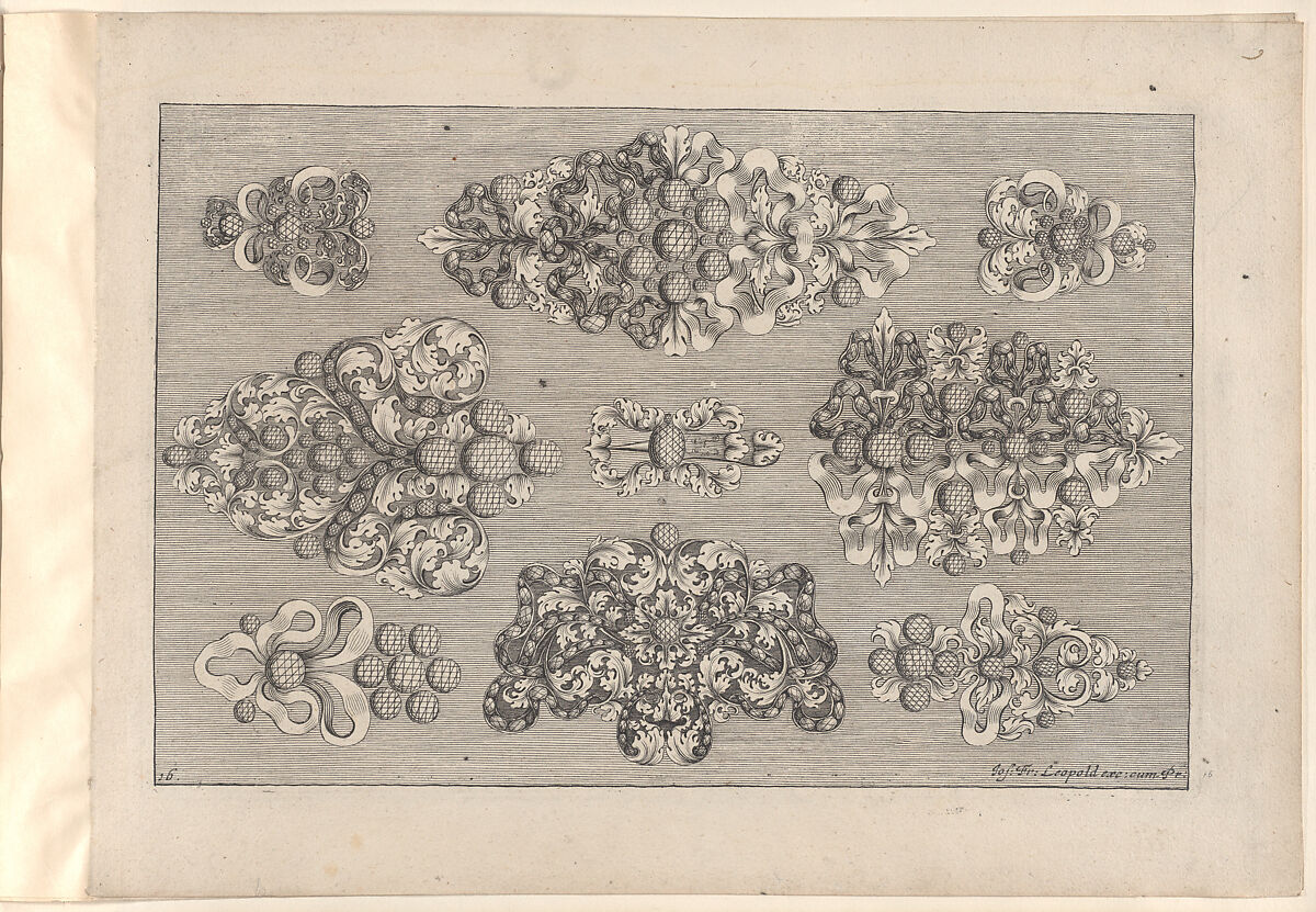 Ein neues Buch von allerhand Gold-Arbeit, auff unterschiedliche Art und Manier sehr wol u. nüzlich zu gebrauchen, Joseph Friedrich Leopold (German, Augsburg 1668–1726 Augsburg), Engraving