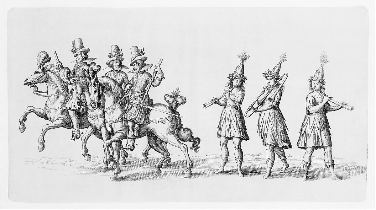 I) Repraesentation Der Furstlichen Aufzug und Ritterspil ..Fürst und Herr Johan Friederich Hertzog zu Württemberg und Teckh.. Neuwgebornen Sohn Friderich .. etc. Fürstlicher Kindtauffen .. 10 biss 17 Marty Anno 1616, (I) Written by Esaias von Hulsen (Netherlandish, Middelburg ca. 1570–before 1626 Stuttgart), Etching