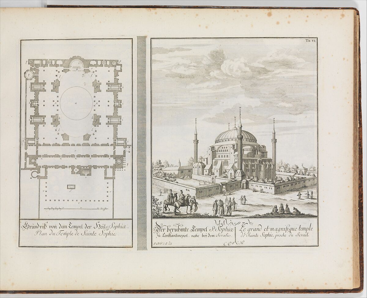 Entwurff Einer Historischen Architectur (5 parts), Johann Bernhard Fischer von Erlach (Austrian, Graz 1656–1723 Vienna), Illustrations: engraving