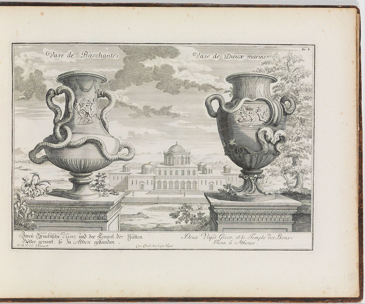 Entwurff Einer Historischen Architectur (5 parts), Johann Bernhard Fischer von Erlach (Austrian, Graz 1656–1723 Vienna), Illustrations: engraving
