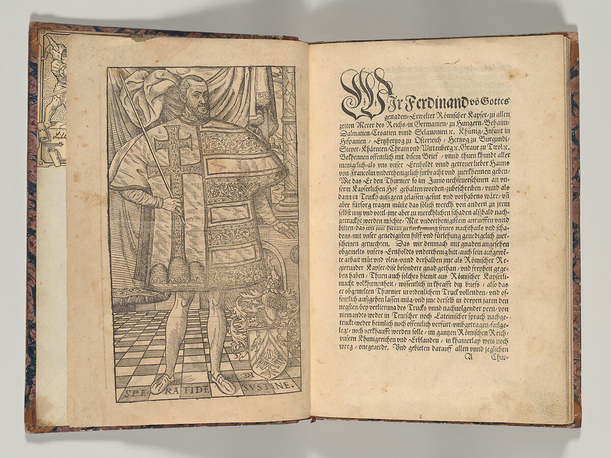 Tournament Book of Knightly Acts (Thurnier Buech Warhafftiger Ritterlicher Thaten), Hanns Lautensack (German, Bamberg (?) ca. 1520–1564/66 Vienna), Etchings, woodcuts and letterpress