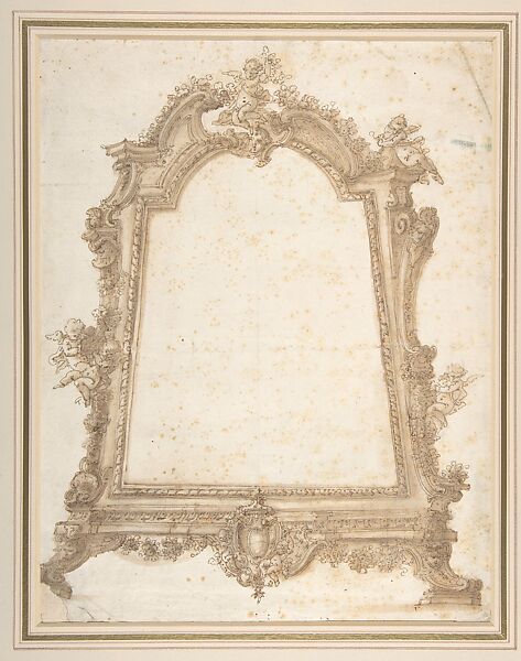 Attributed to Guiseppe Gagliardi | Design for a Sculptured Mirror Frame ...