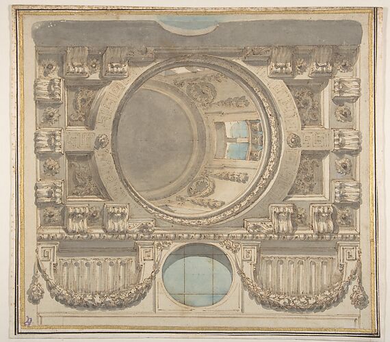 Architectural Design for a Ceiling with a Dome