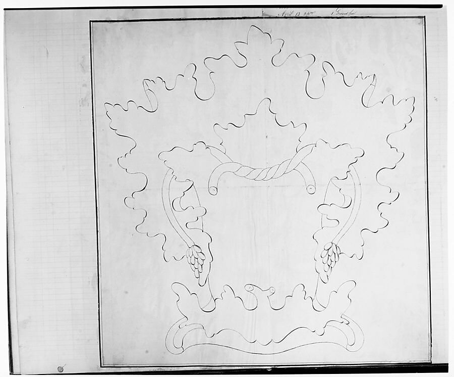 Design for a Tea Pot Removed from the Factory Record Book, Haviland &amp; Co. (American and French, 1864–1931), Pen and ink and graphite